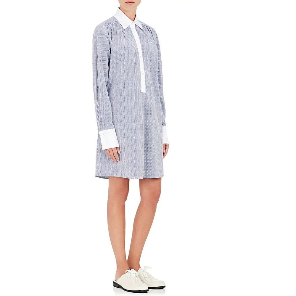 Harvey Faircloth Striped Shirt Dress